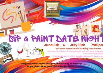 Sip & Paint with Mainstreet Marianna, Southern Fields Brewing & The Artist Guild of Northewest Florida